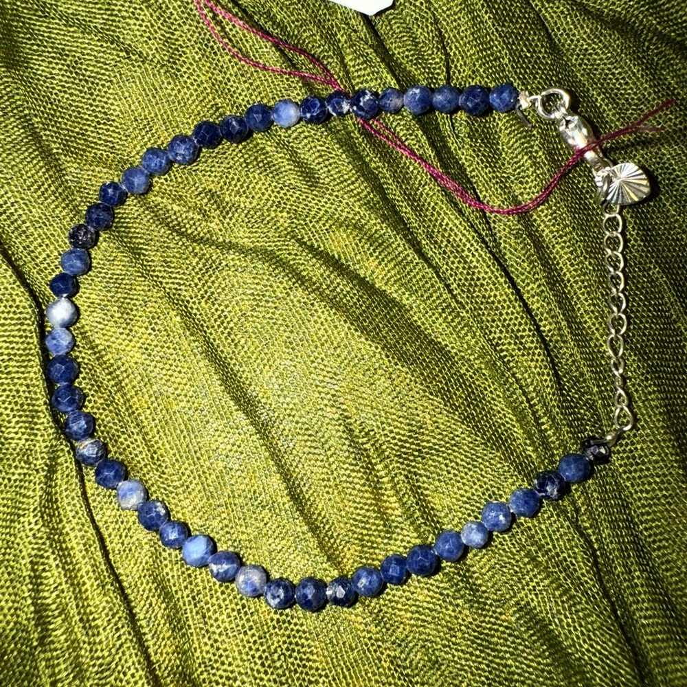 Elegant Blue Sodalite Beaded Bracelet